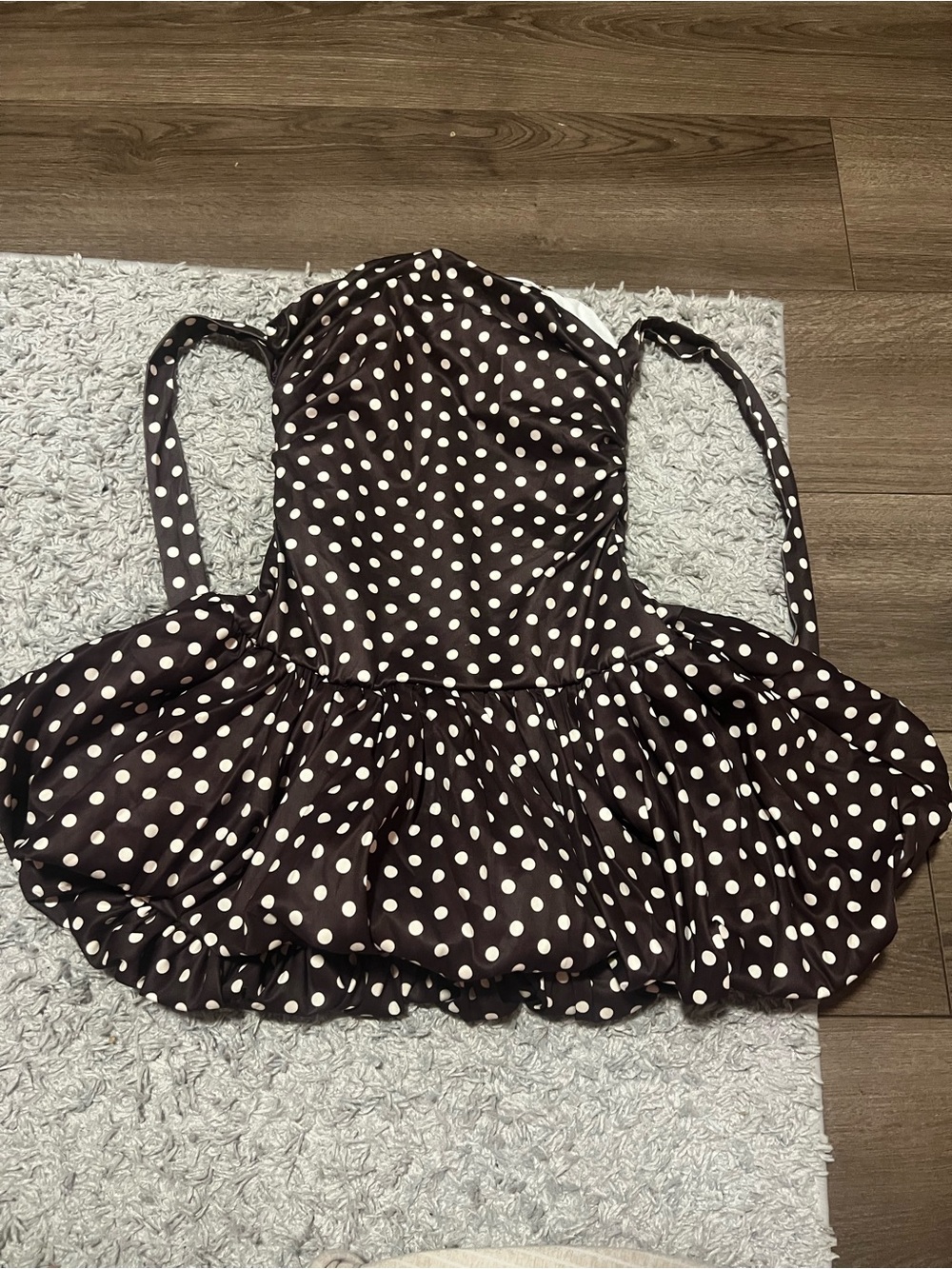 Black & White Polka Dot Mini Dress